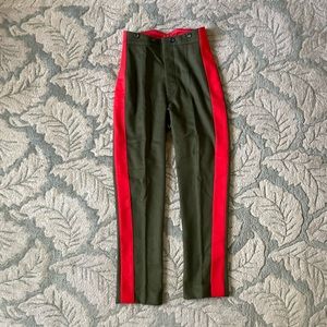Stylish Red and Green Women's Pants